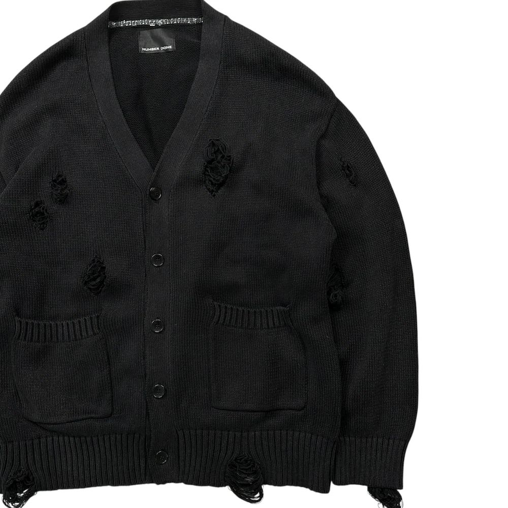 NUMBER (N)INE DISTRESSED CARDIGAN - Image 2