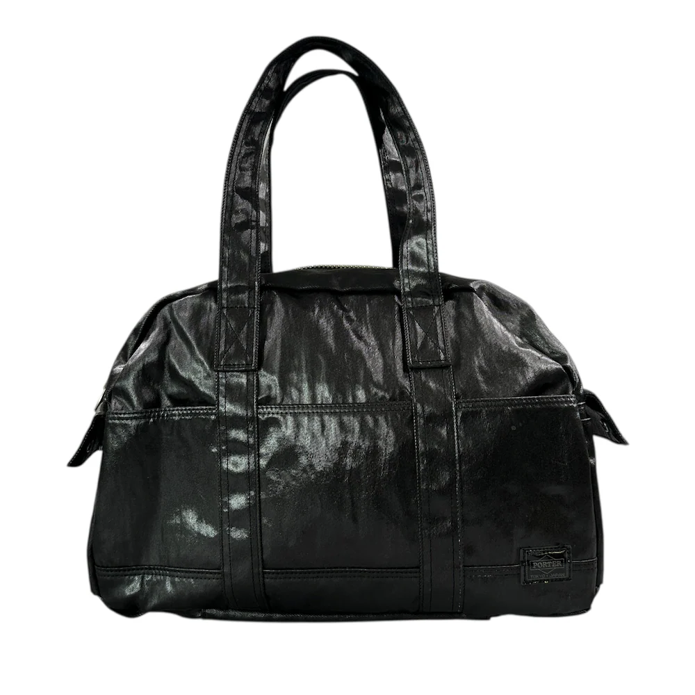 PORTER COATED CANVAS BOSTON BAG