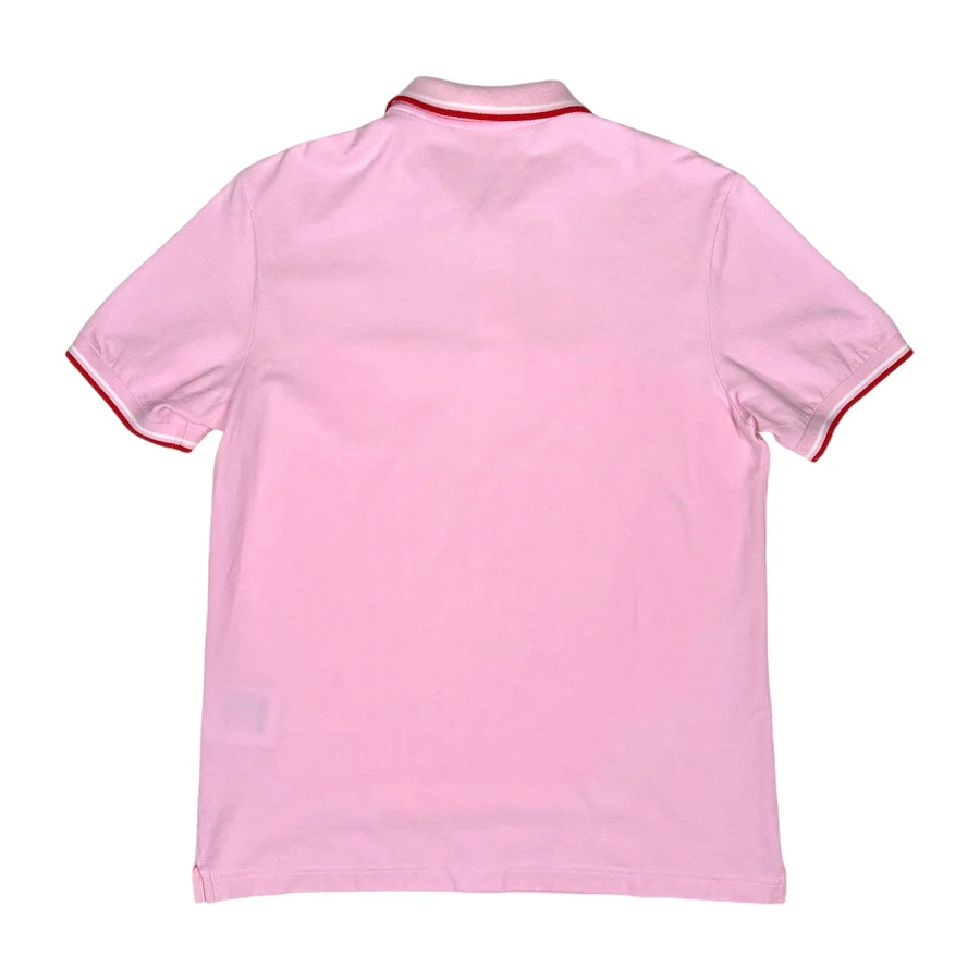 PRADA 2017 RUBBER LOGO POLO SHIRT - PINK - Image 2