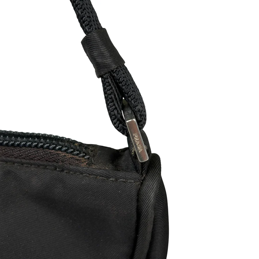 PRADA BLACK MINI POCHETTE BAG - Image 7
