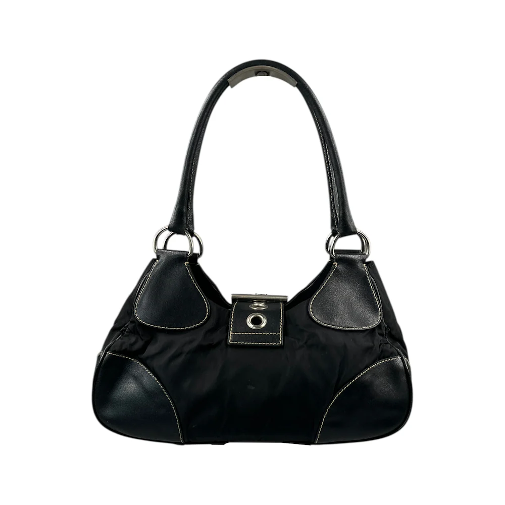 PRADA BLACK NYLON MOON BAG (II) - Image 2