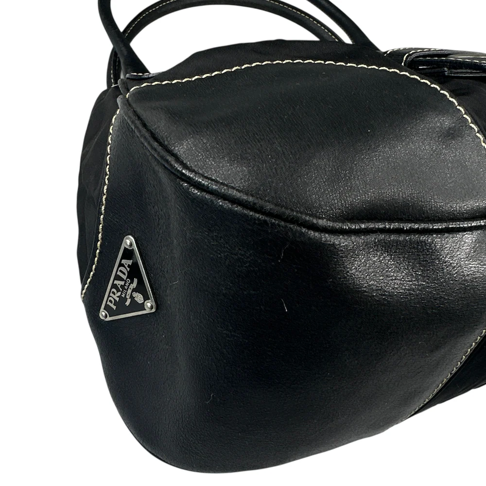 PRADA BLACK NYLON MOON BAG (II) - Image 6
