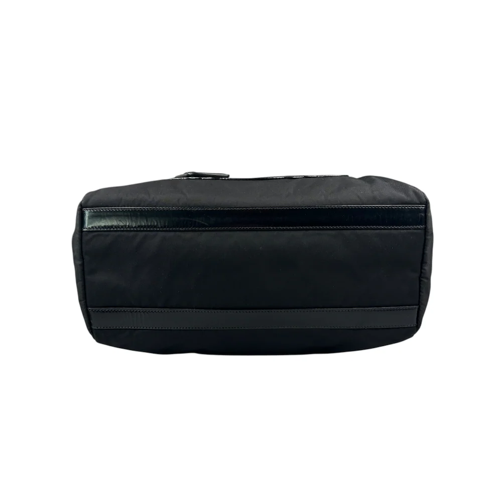PRADA BLACK NYLON BOWLING BAG - Image 6