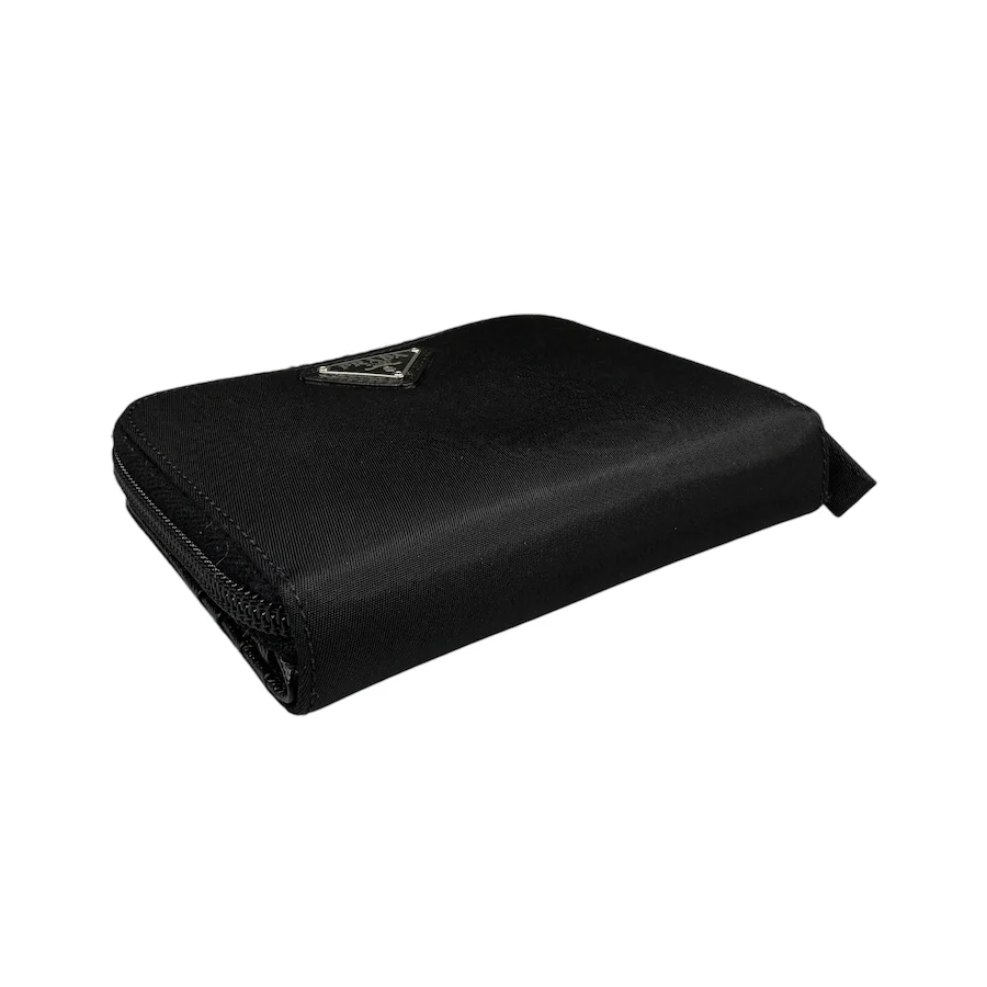 PRADA BLACK NYLON ZIP-AROUND WALLET - Image 3