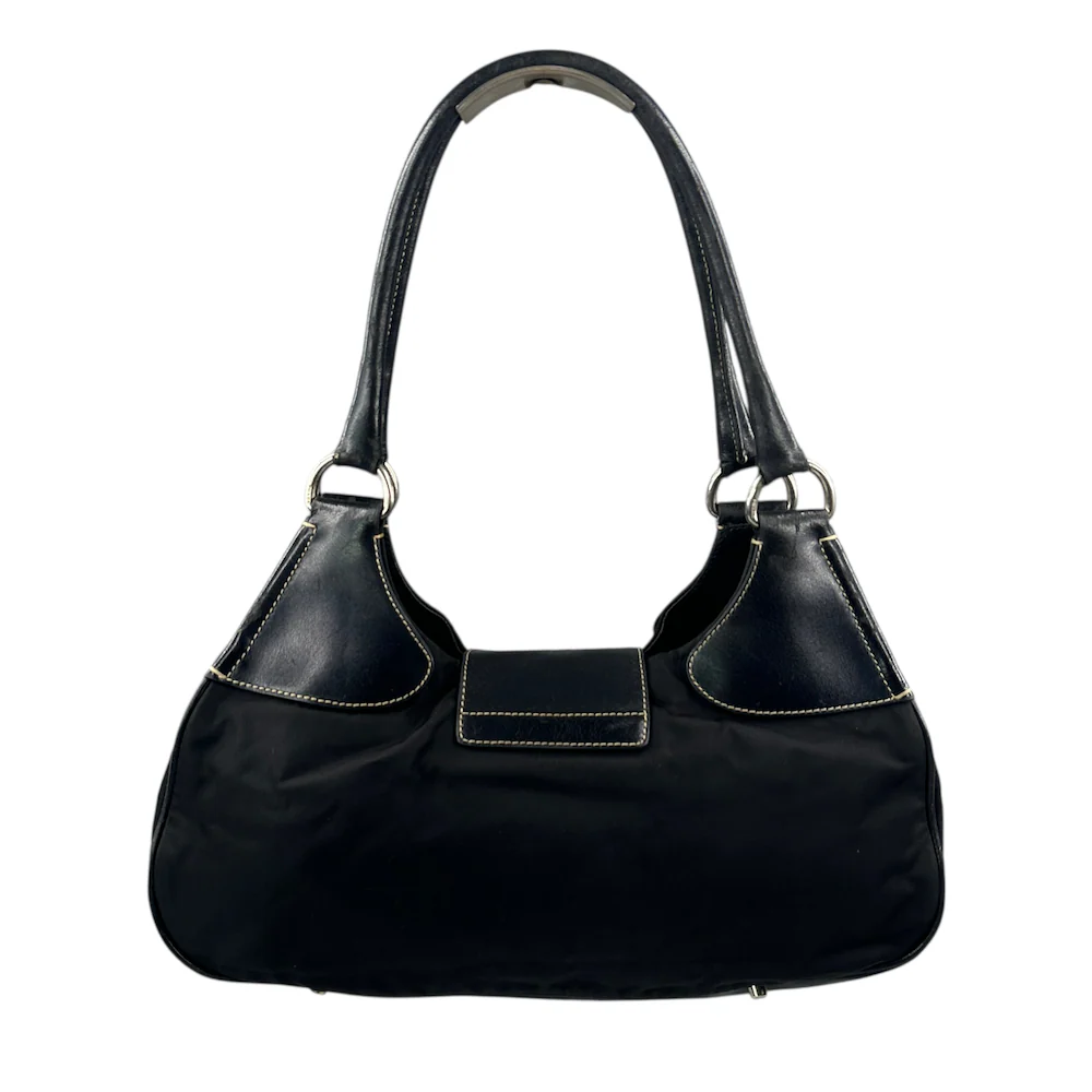 PRADA NYLON MOON SHOULDER BAG - BLACK - Image 2