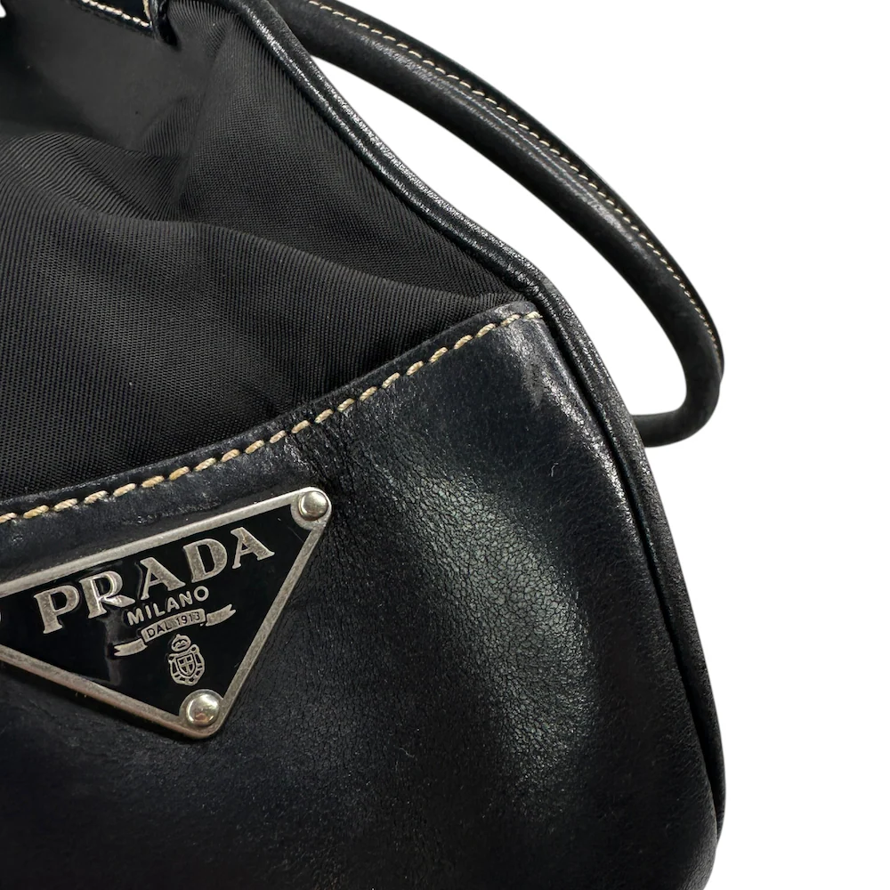 PRADA NYLON MOON SHOULDER BAG - BLACK - Image 4