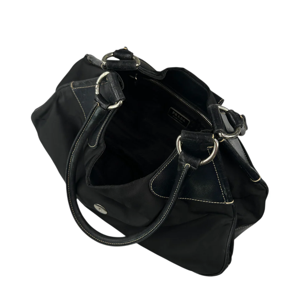 PRADA NYLON MOON SHOULDER BAG - BLACK - Image 5