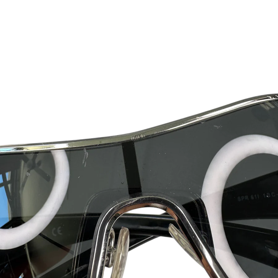 PRADA SPR61l SHIELD FRAME SUNGLASSES - Image 8