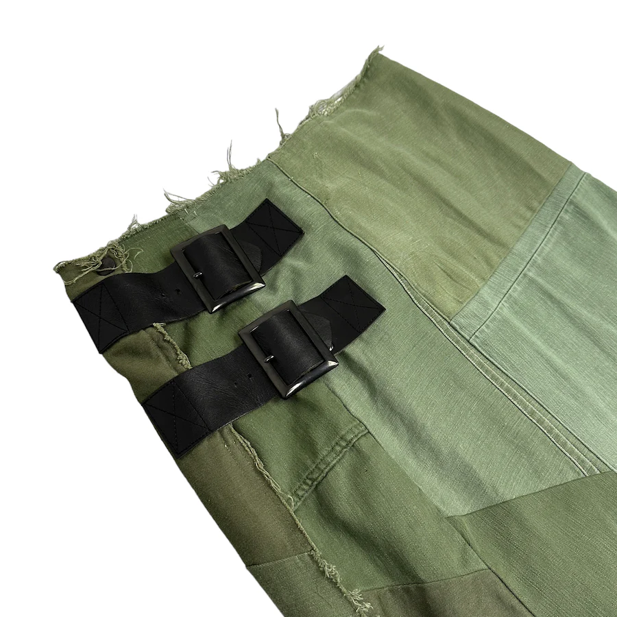 REBUILD BY NEEDLES DISTRESSED PATCHWORK MAXI SKIRT - Image 3