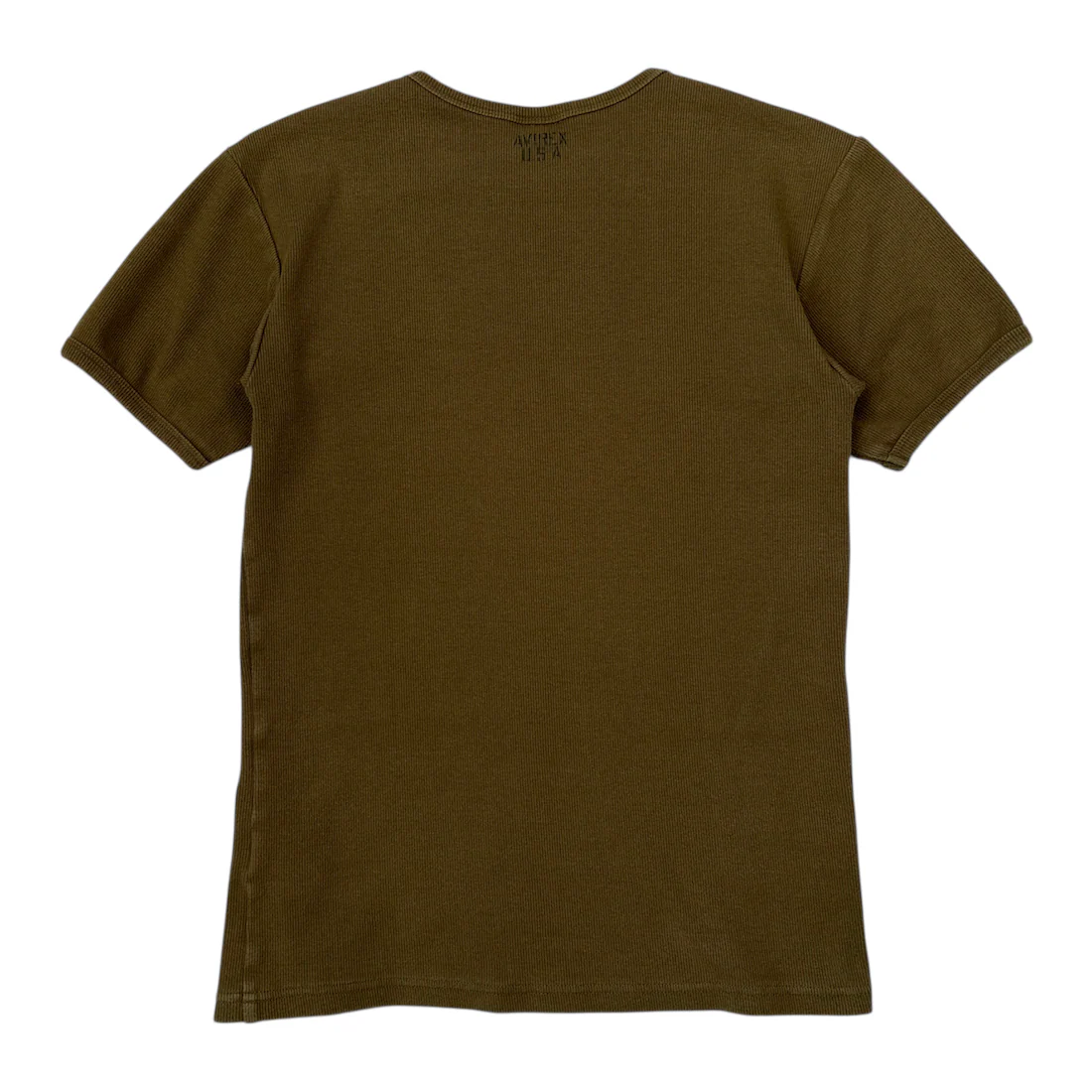 (S) AVIREX RIBBED T-SHIRT - OLIVE - Image 3