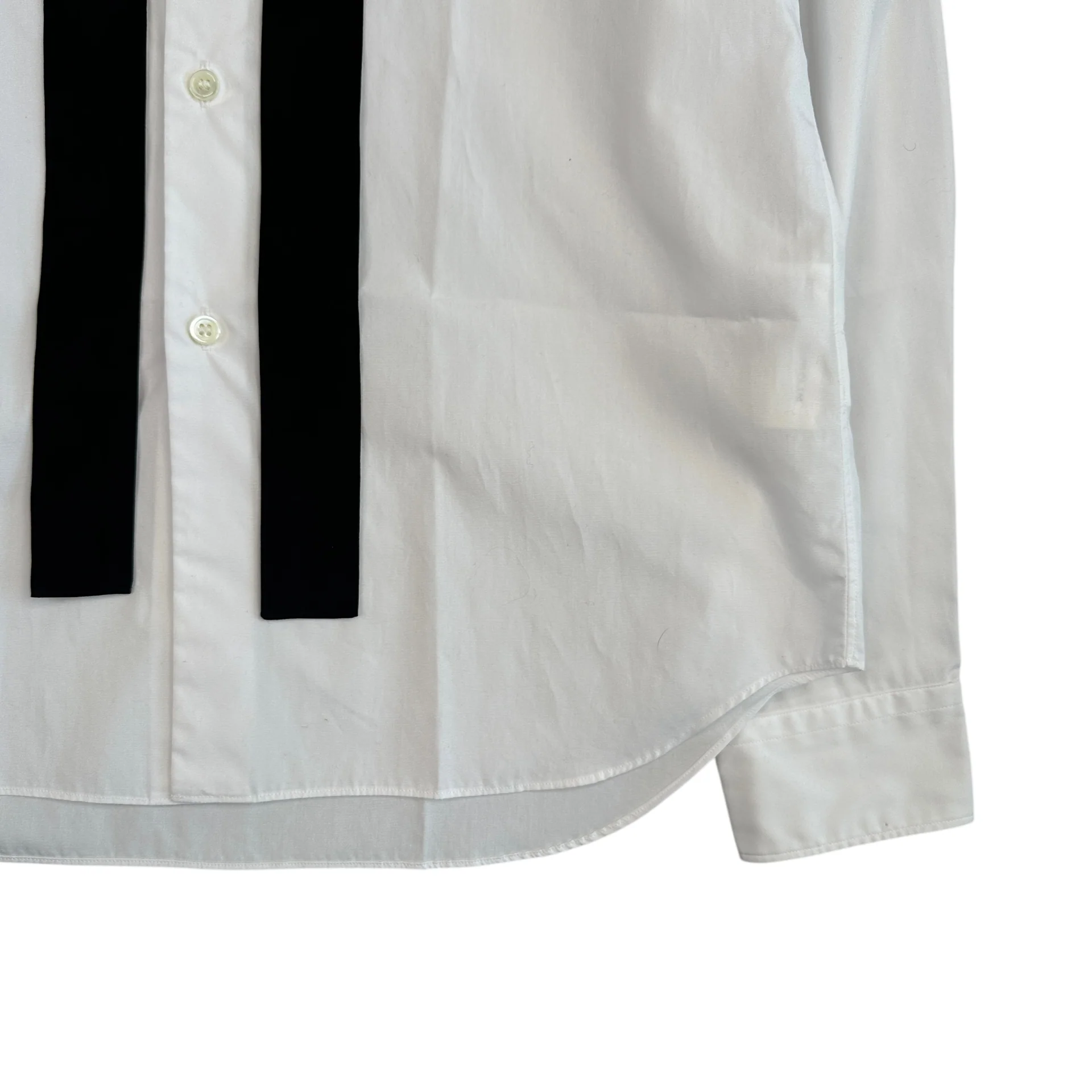 (S) COMME DES GARCONS HOMME PLUS BUTTON UP SHIRT - WHITE - Image 4