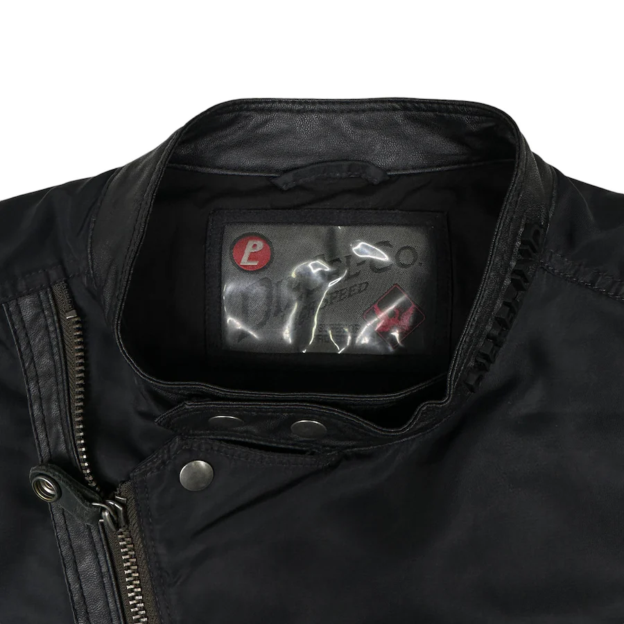 (S) DIESEL BLACK NYLON RIDERS JACKET - Image 4