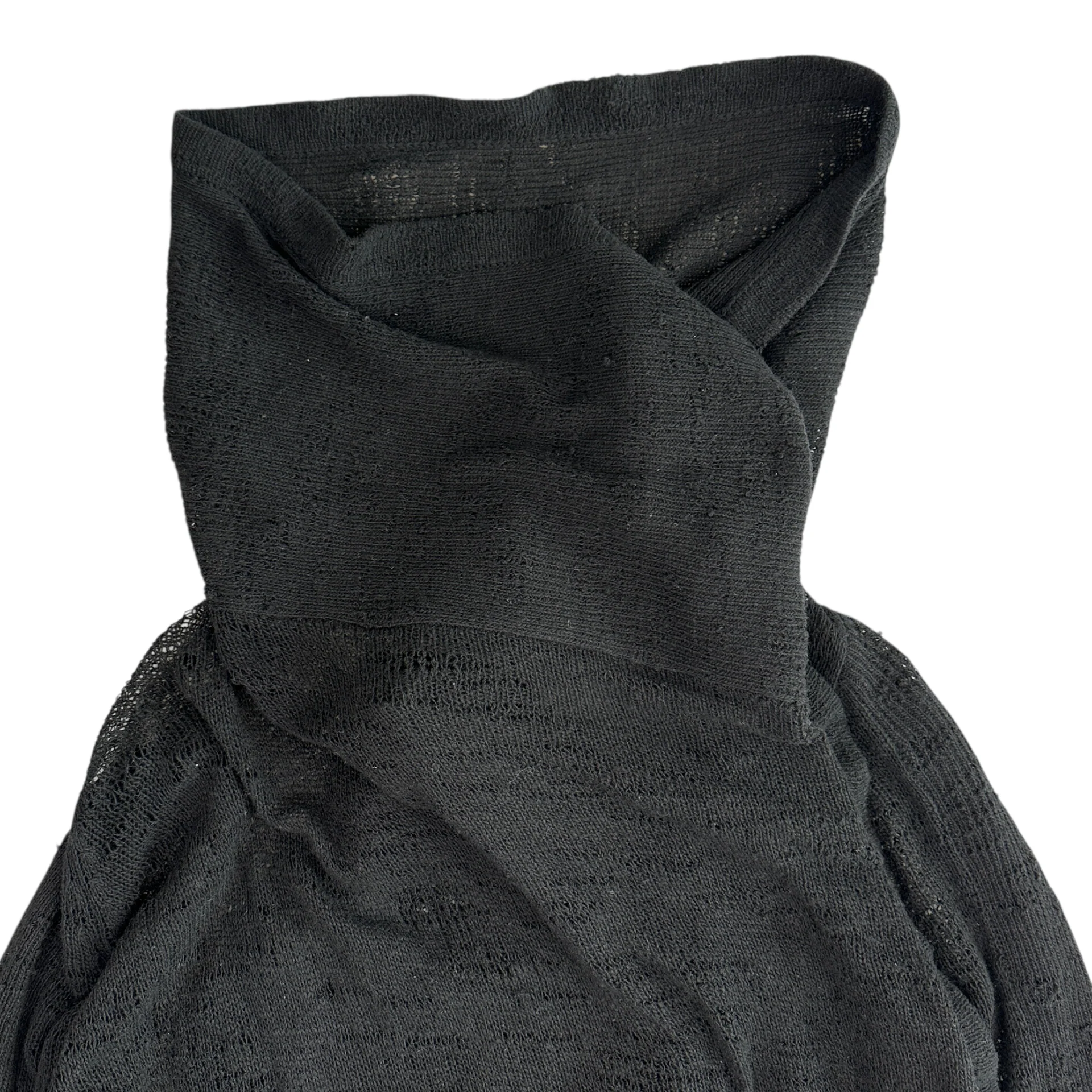 (NEW) (S/M) HELMUT LANG WOOL-BLEND CARDIGAN - BLACK - Image 4