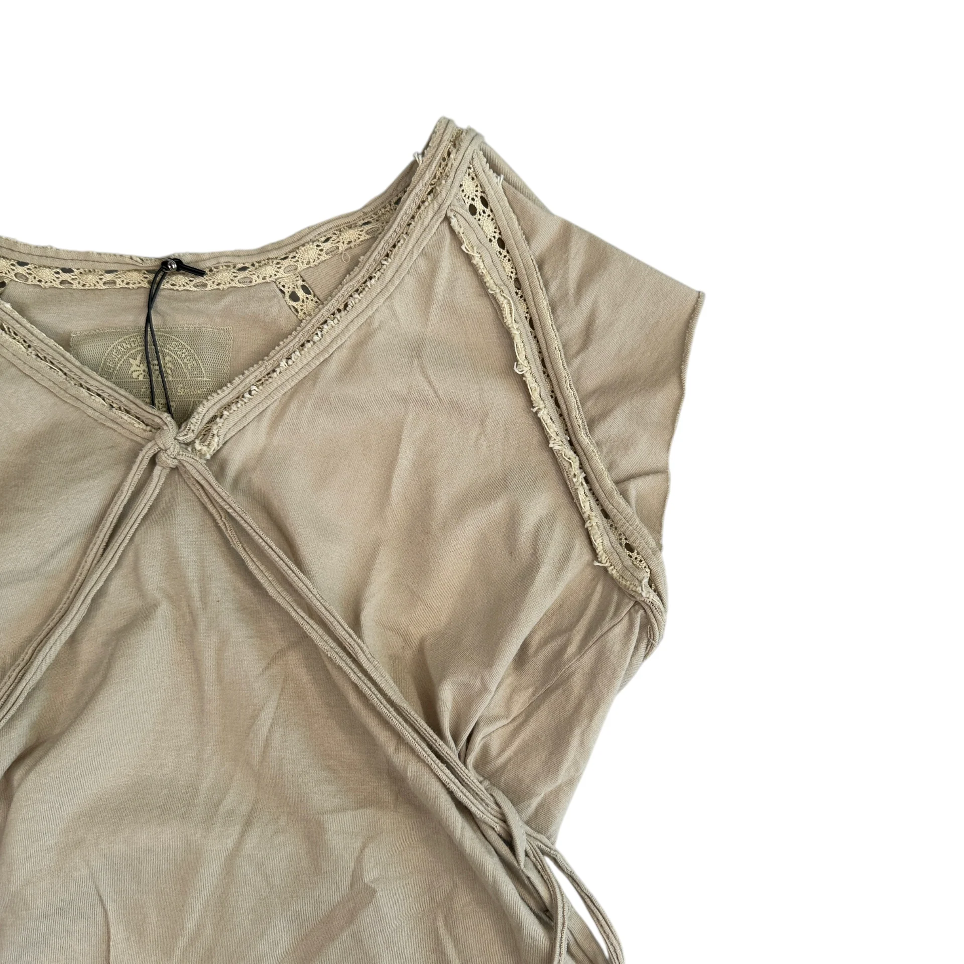 MARITHE + FRANCOIS GIRBAUD TOP - BEIGE - Image 3