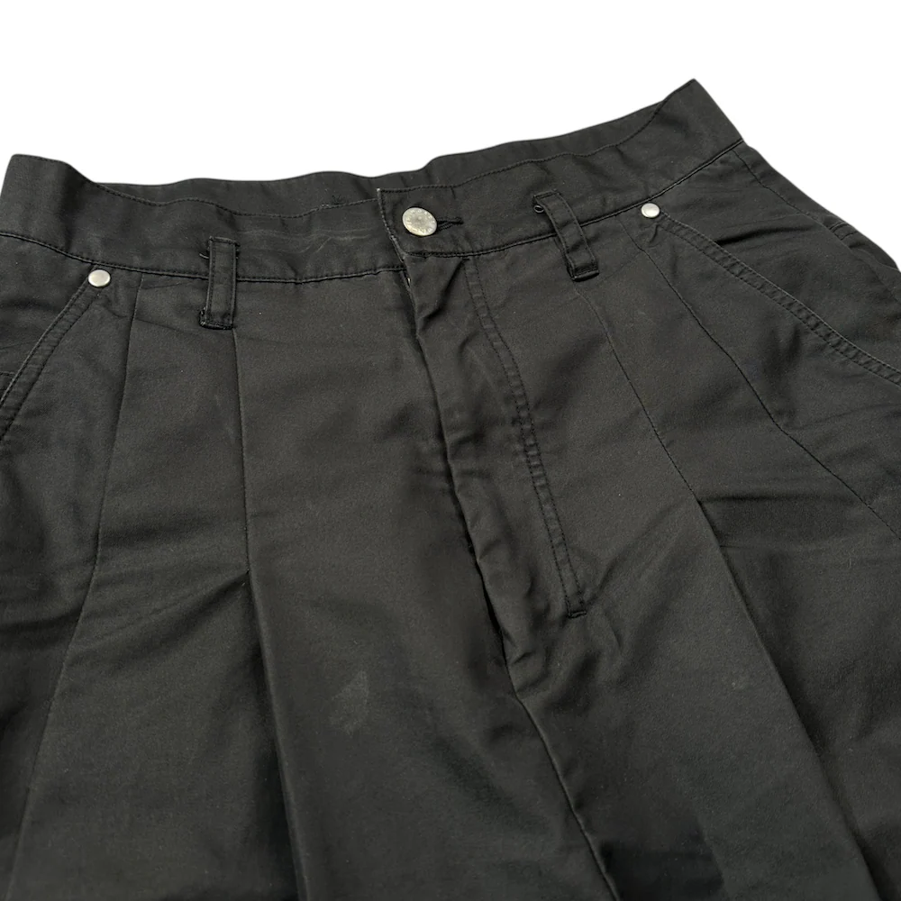(S) SHINYA KOZUKA HI BAGGY PANTS - BLACK - Image 3