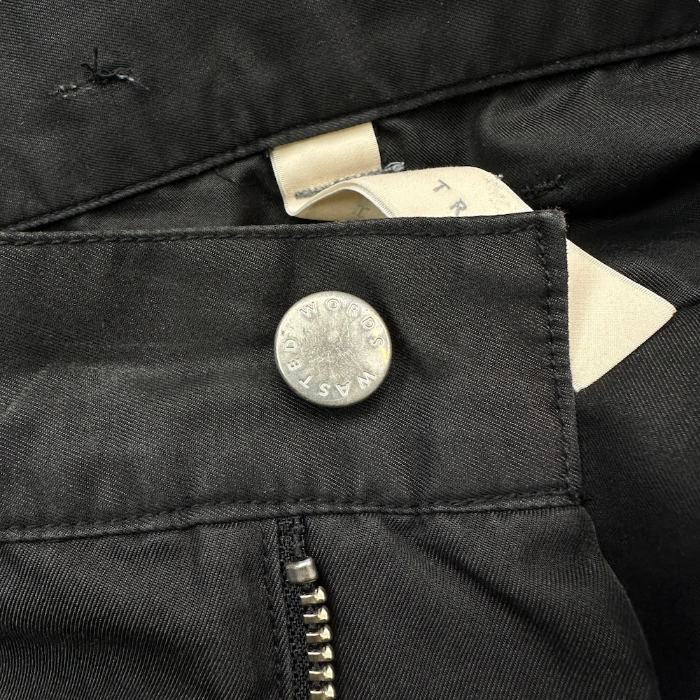 (S) SHINYA KOZUKA HI BAGGY PANTS - BLACK - Image 4
