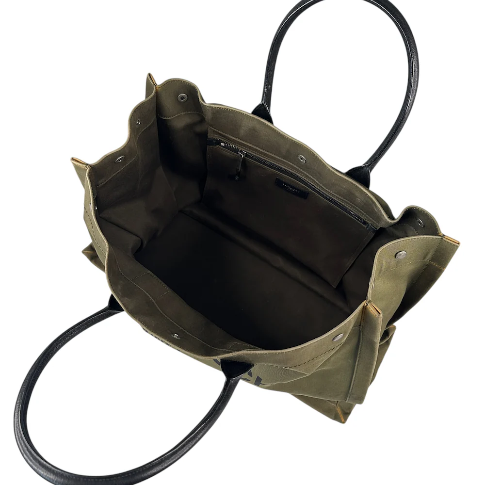 SAINT LAURENT RIVE GAUCHE TOTE BAG - GREEN - Image 5