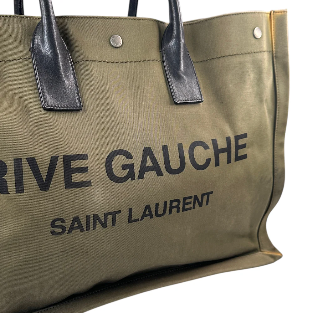 SAINT LAURENT RIVE GAUCHE TOTE BAG - GREEN - Image 6