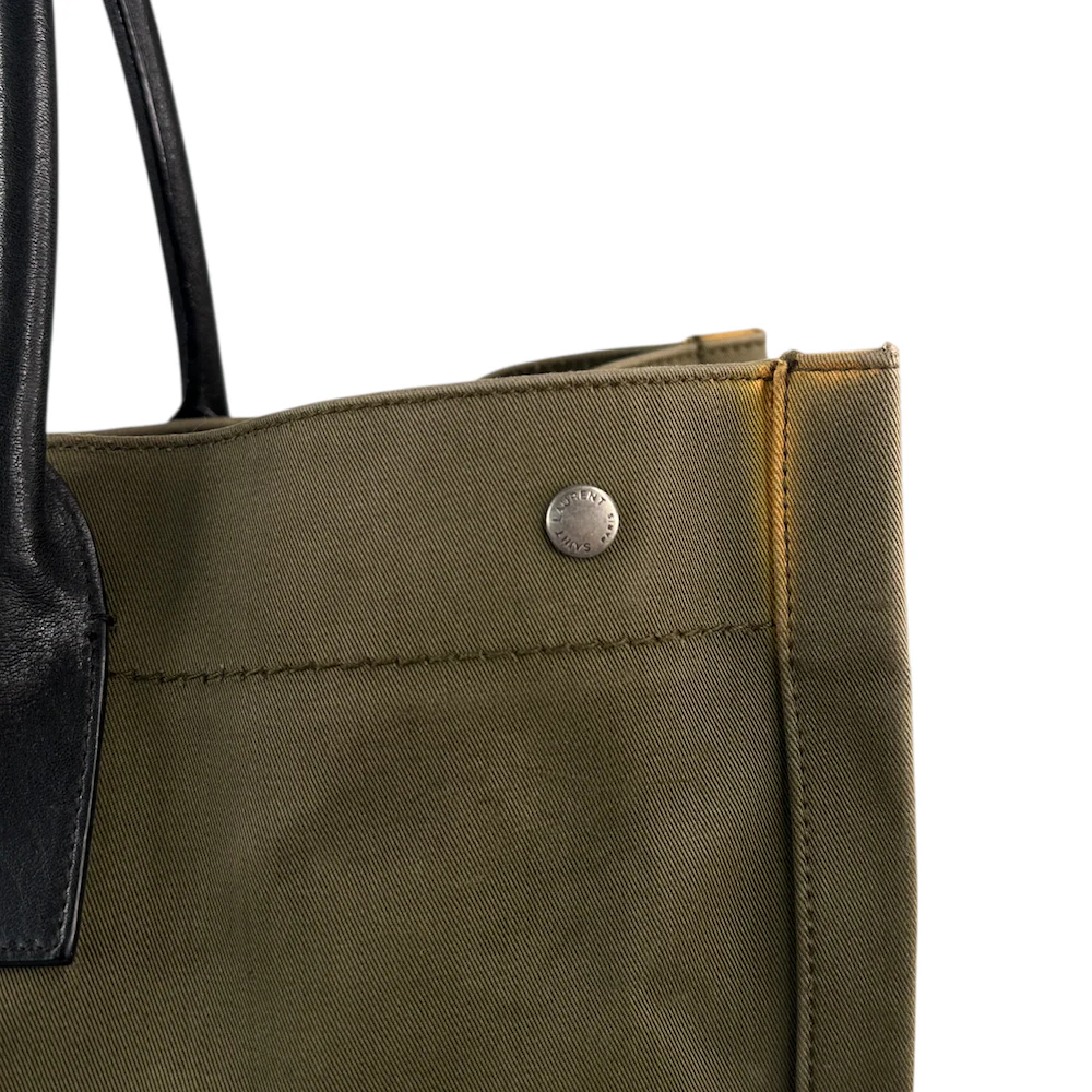 SAINT LAURENT RIVE GAUCHE TOTE BAG - GREEN - Image 7