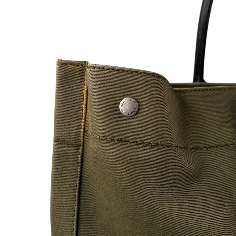 SAINT LAURENT RIVE GAUCHE TOTE BAG - GREEN - Image 8
