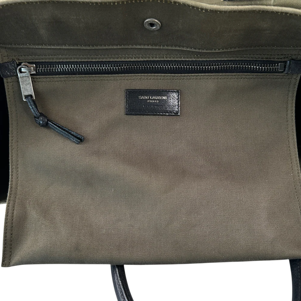 SAINT LAURENT RIVE GAUCHE TOTE BAG - GREEN - Image 9