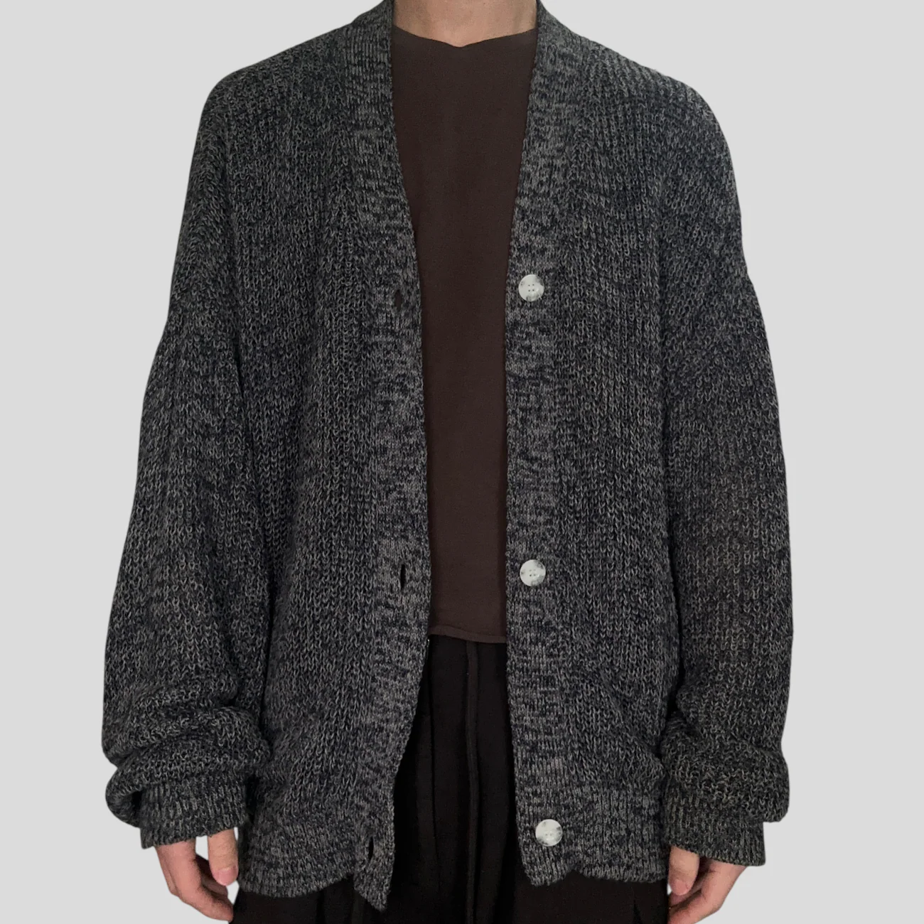 SHINYA KOZUKA CABLE KNIT OVERSIZED CARDIGAN - Image 2