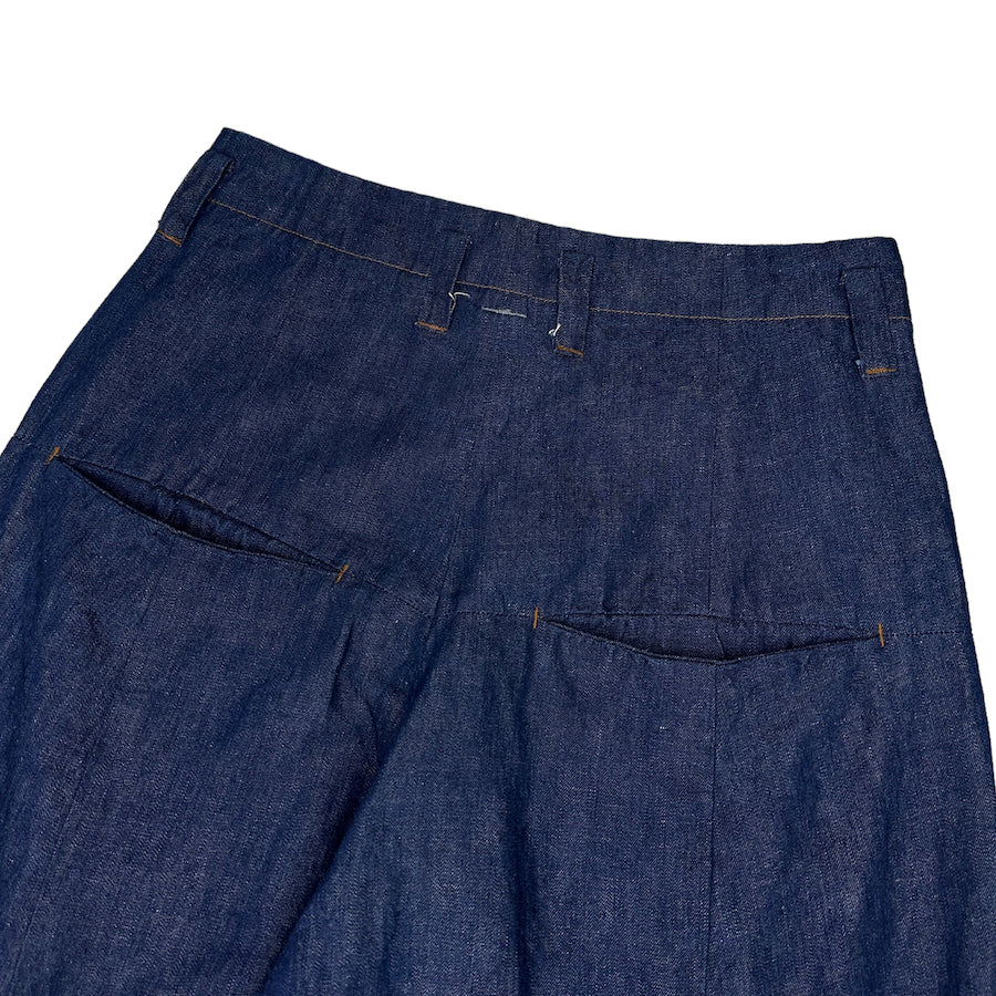SHINYA KOZUKA DENIM BAGGY PANTS - Image 4