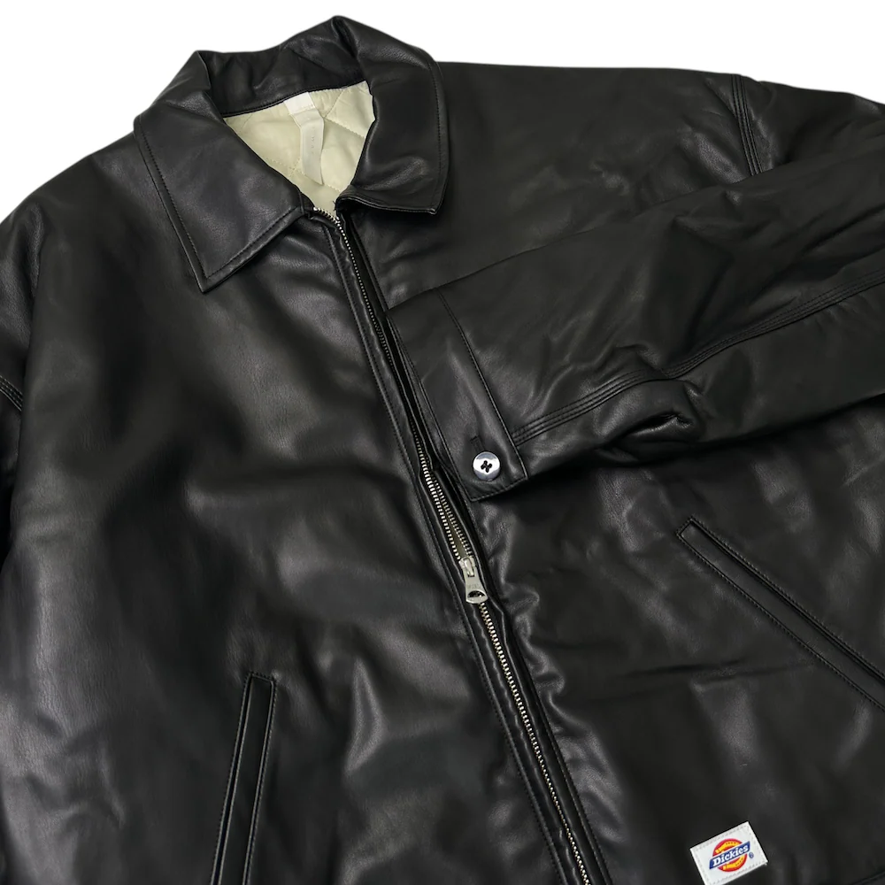 SHINYA KOZUKA X DICKIES FAUX LEATHER TRUCKER JACKET - Image 3