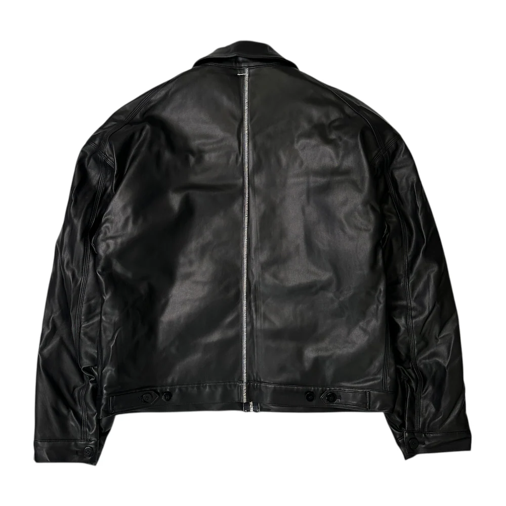 SHINYA KOZUKA X DICKIES FAUX LEATHER TRUCKER JACKET - Image 4