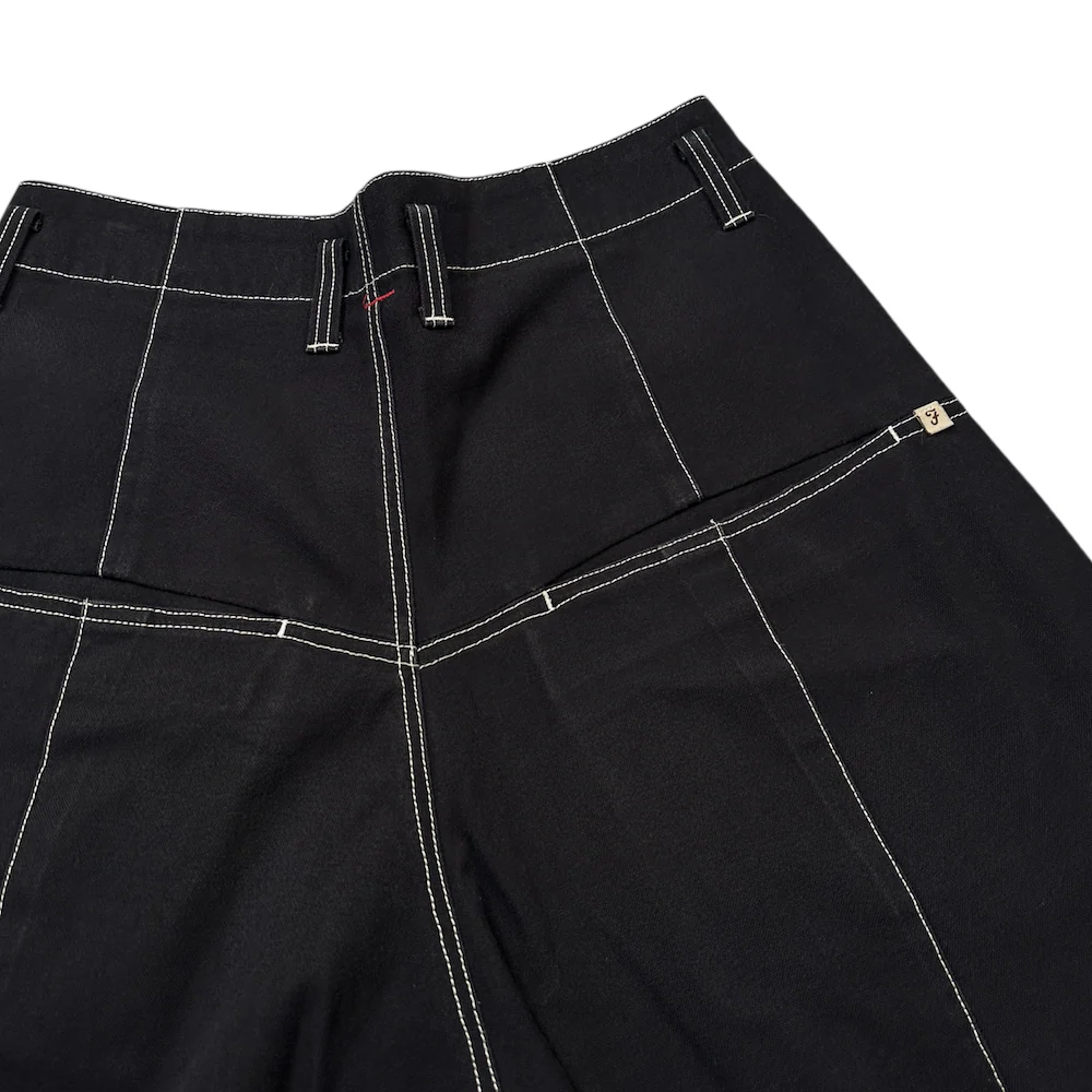SHINYA KOZUKA X FARAH BAGGY PANTS - BLACK - Image 4