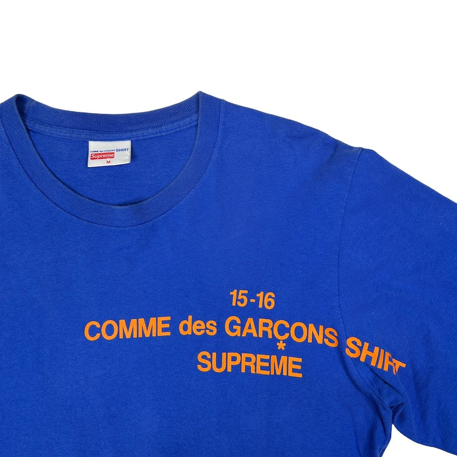 SUPREME X COMME DES GARCONS BLUE/ORANGE LONG SLEEVE YGFG8 - Image 3