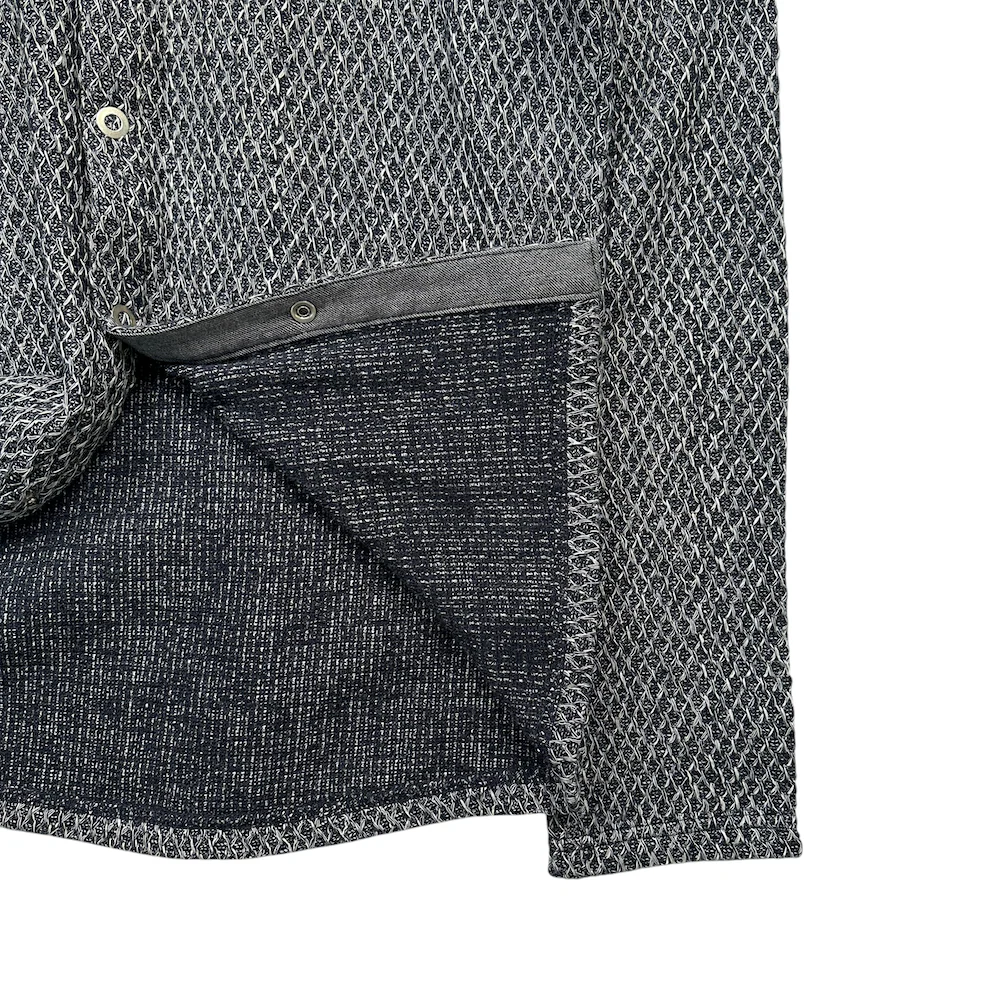 TORNADO MART ZERO HIGH-NECK BUTTON UP KNIT - Image 3