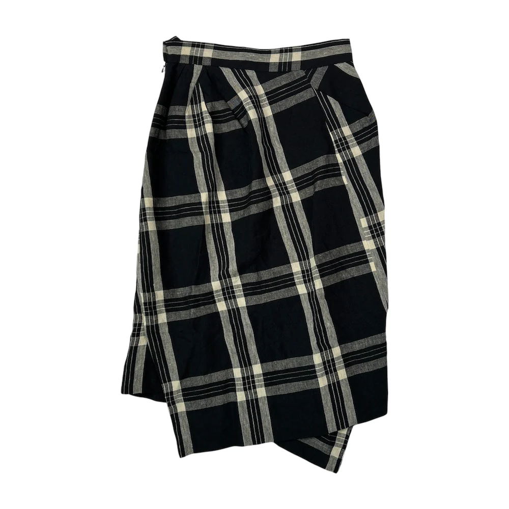 VIVIENNE WESTWOOD ASYMMETRICAL PLAID SKIRT - Image 3