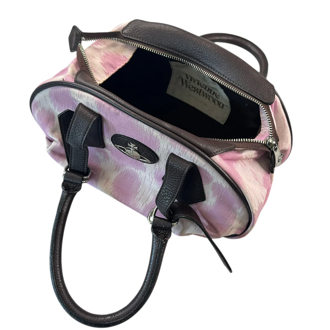 VIVIENNE WESTWOOD CANVAS LEOPARD PRINT CANVAS BAG - Image 7