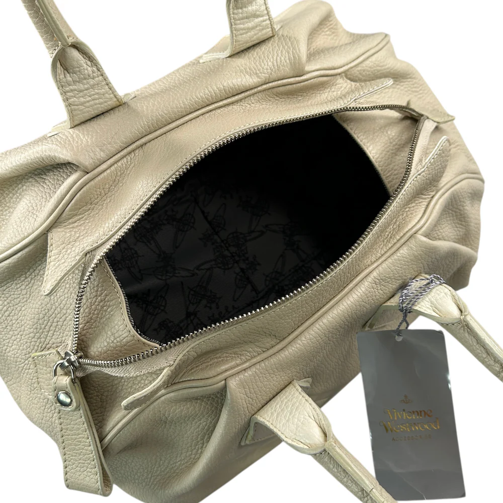 VIVIENNE WESTWOOD EMBOSSED ORB MEDICINE BAG - CREAM - Image 6