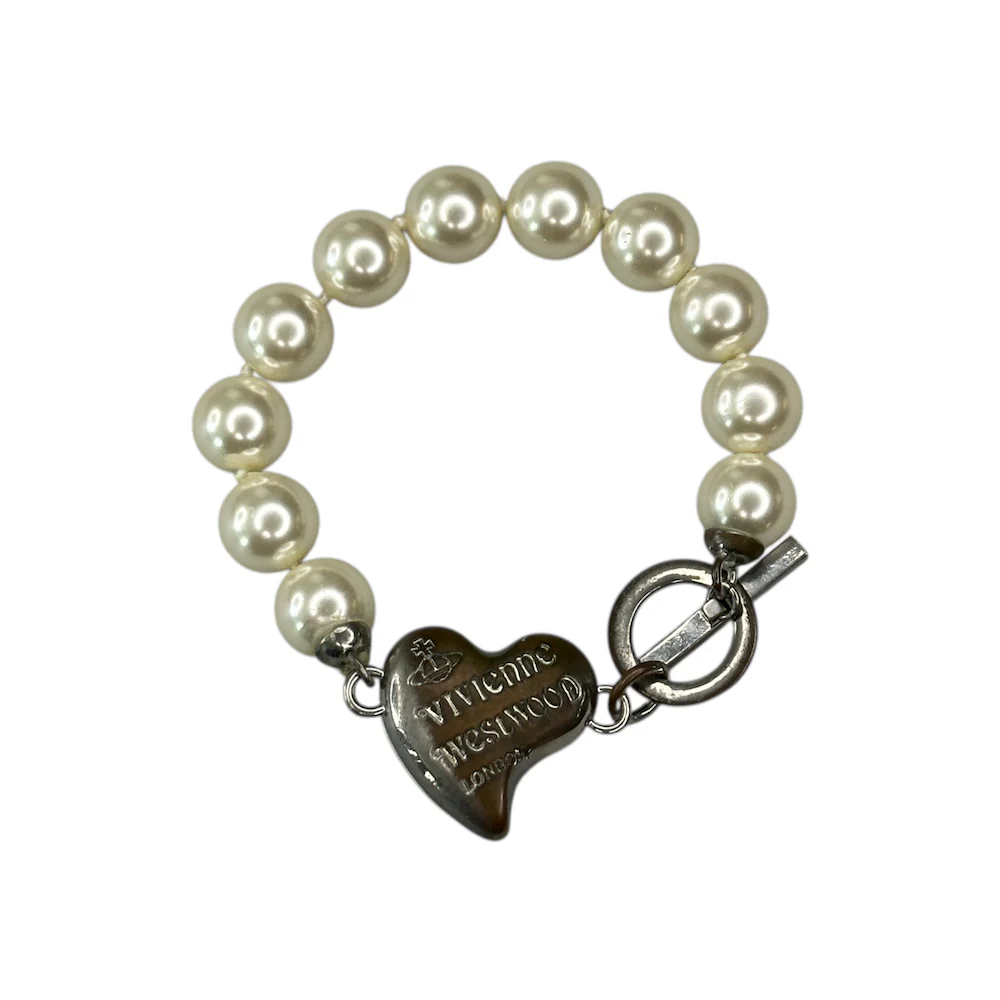 VIVIENNE WESTWOOD HEART & PEARL BRACELET - Image 3