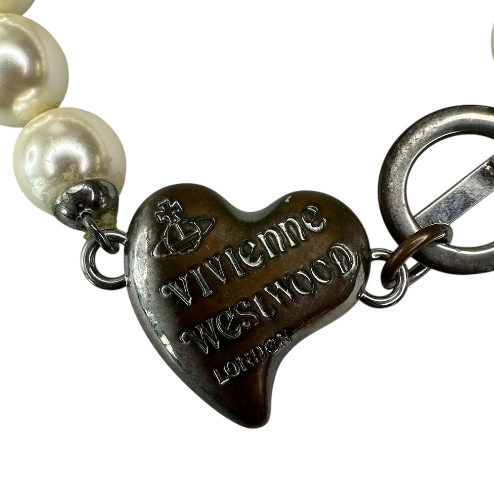 VIVIENNE WESTWOOD HEART & PEARL BRACELET - Image 5