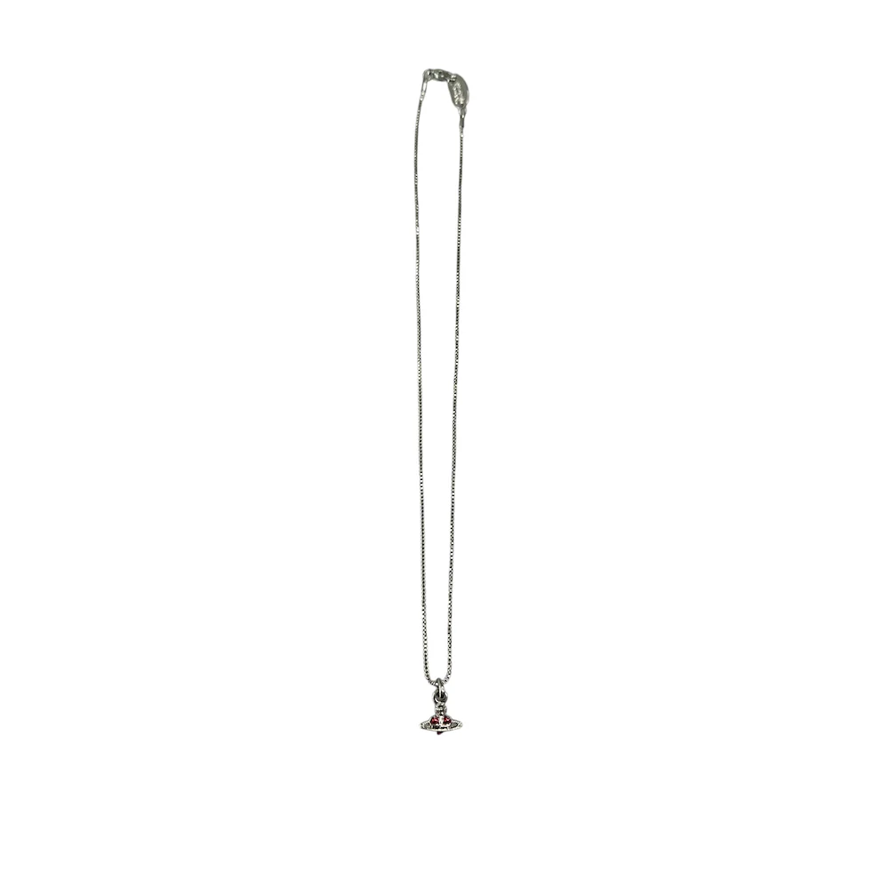 VIVIENNE WESTWOOD MICRO HEART NECKLACE - RED - Image 4