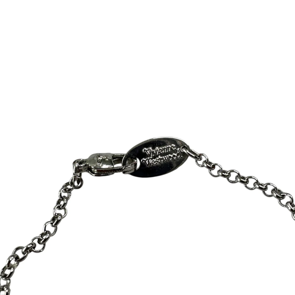 VIVIENNE WESTWOOD REVERSE HEART BRACELET - PLATINUM - Image 5