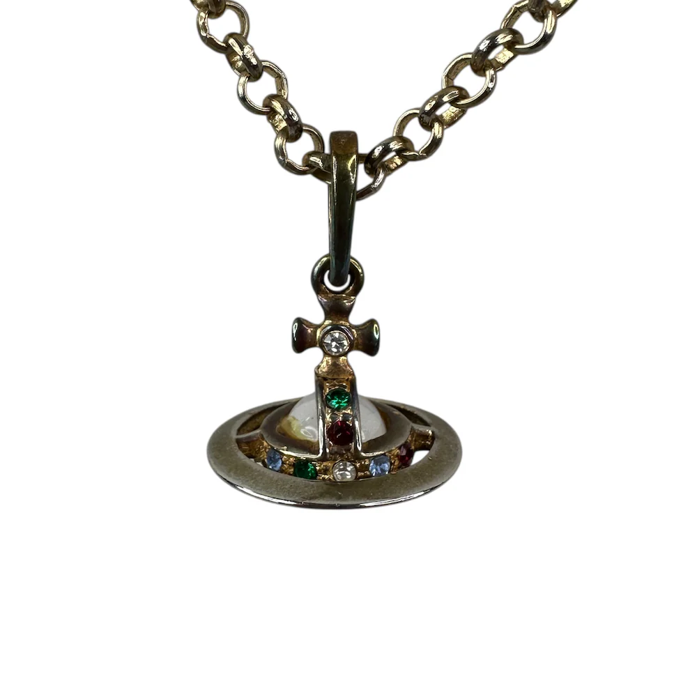 VIVIENNE WESTWOOD VINTAGE 3D ORB NECKLACE - Image 3