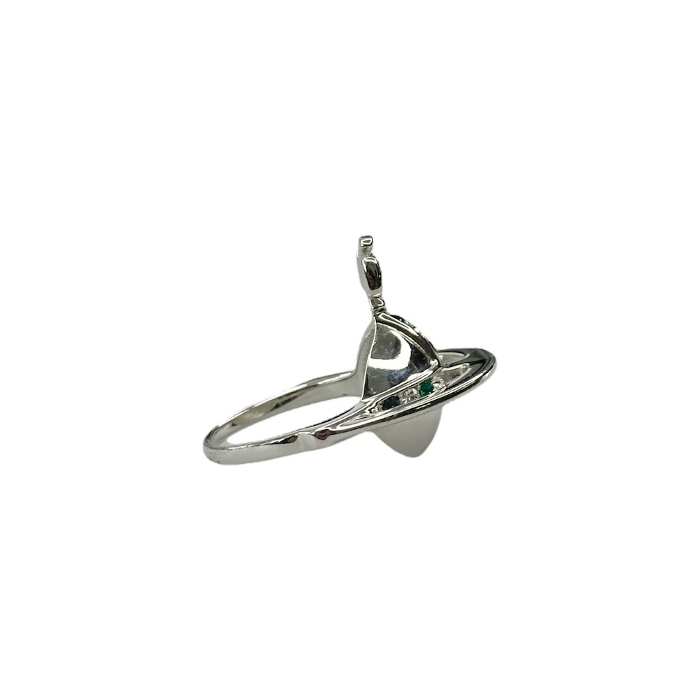 (XL/9) VIVIENNE WESTWOOD 925 SILVER ORB RING - Image 2