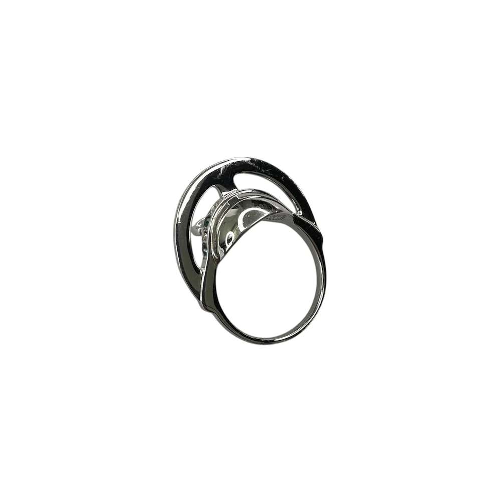 (XL/9) VIVIENNE WESTWOOD 925 SILVER ORB RING - Image 3