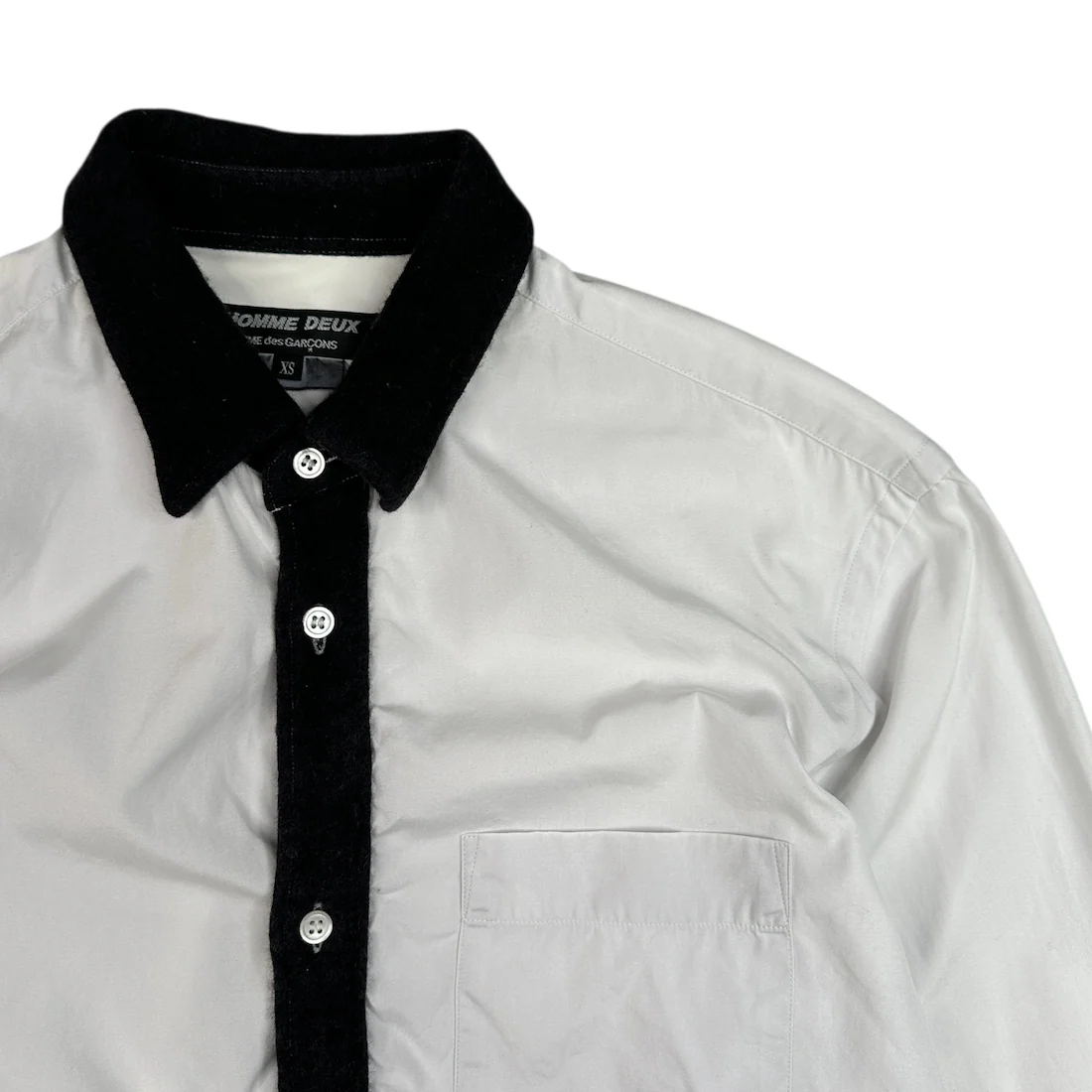 (XS) COMME DES GARCONS HOMME DUEX 2011 BUTTON-UP SHIRT - Image 3