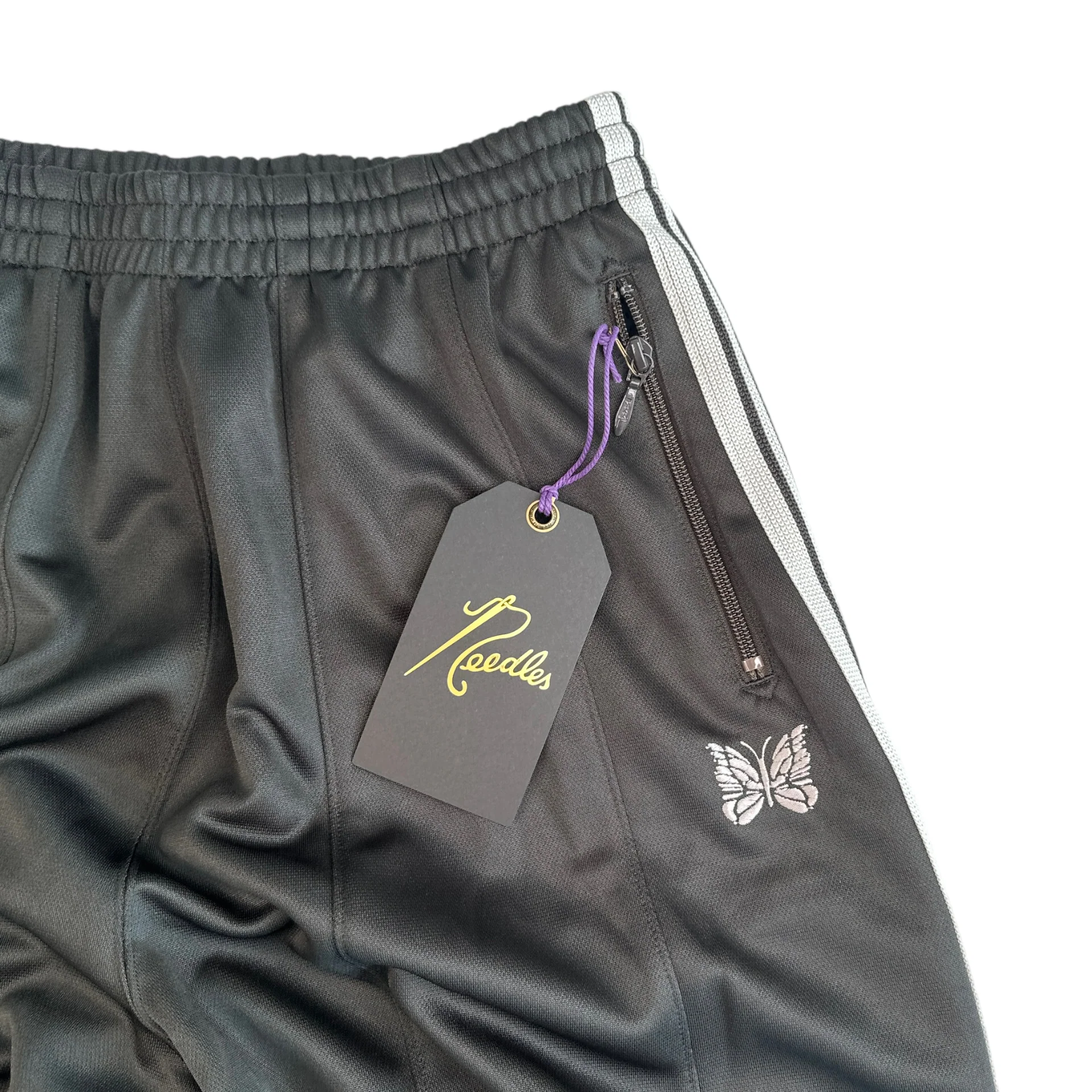 (XS) NEEDLES H.D TRACK PANTS - WINE/GREEN - Image 3