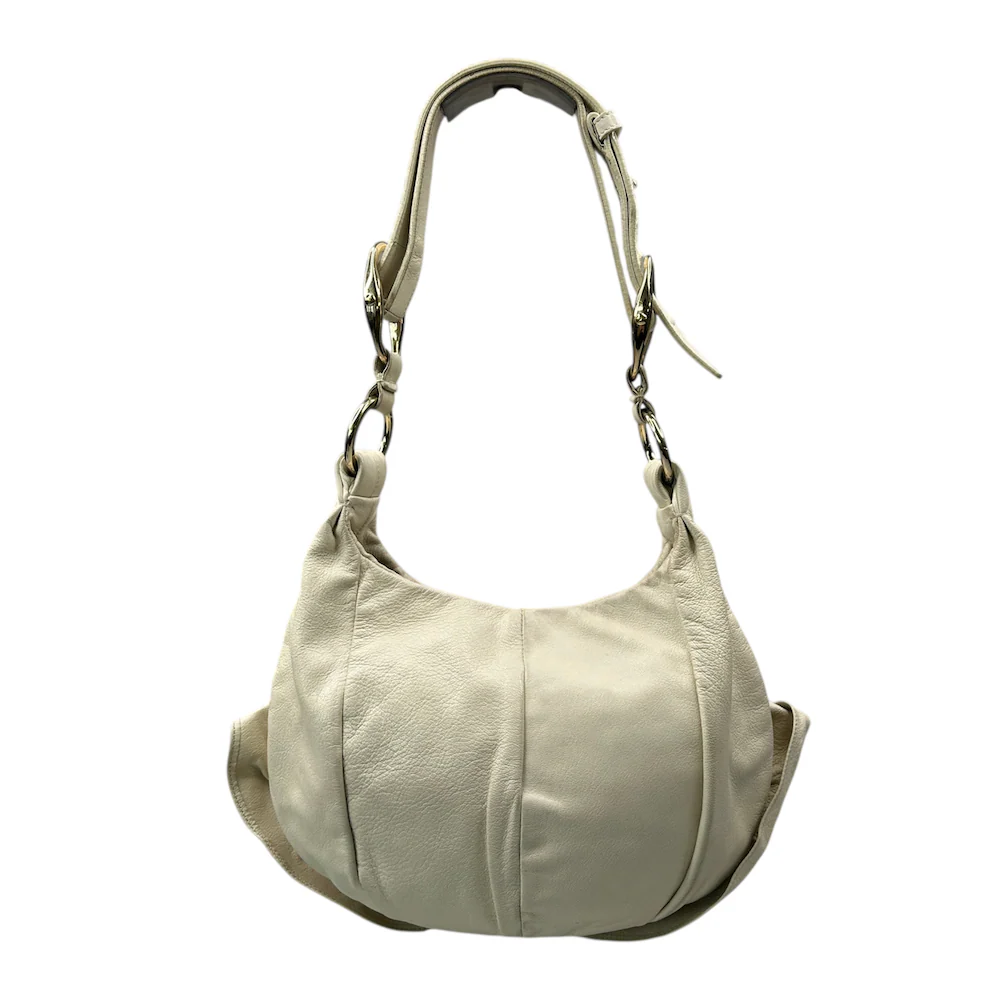 YVES SAINT LAURENT RIVE GAUCHE NAJA BAG - CREAM - Image 2