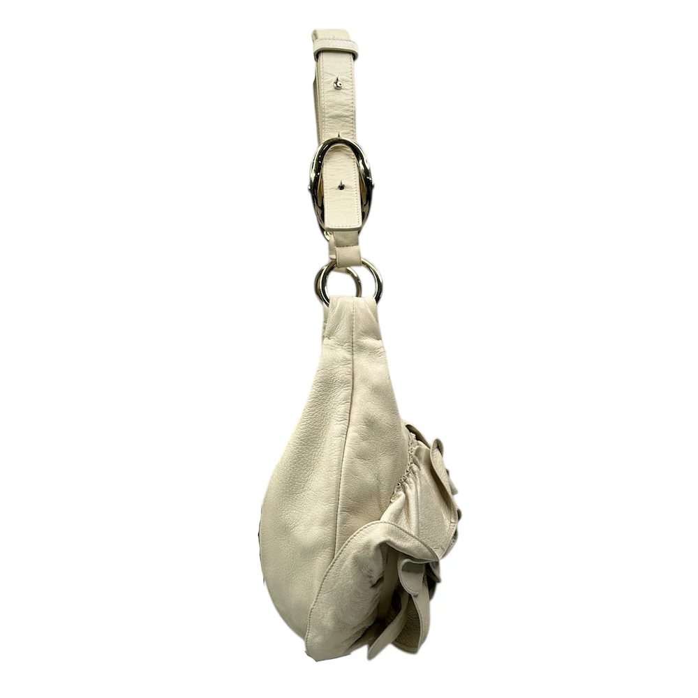 YVES SAINT LAURENT RIVE GAUCHE NAJA BAG - CREAM - Image 3