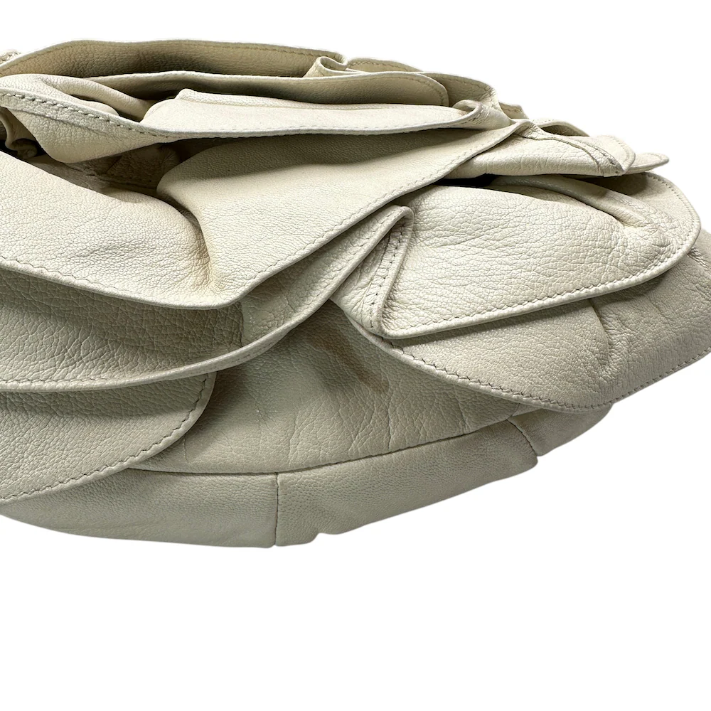 YVES SAINT LAURENT RIVE GAUCHE NAJA BAG - CREAM - Image 6