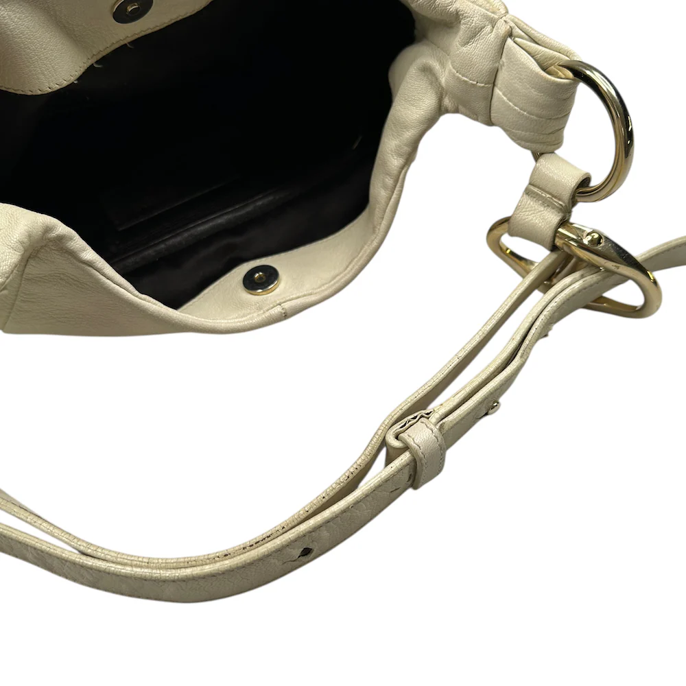 YVES SAINT LAURENT RIVE GAUCHE NAJA BAG - CREAM - Image 7